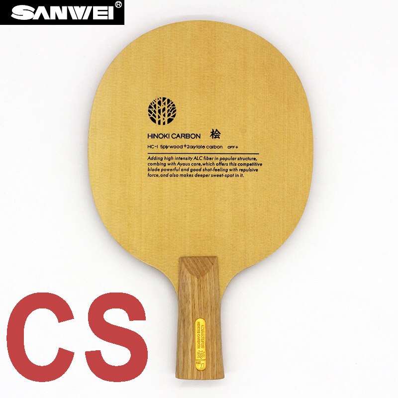 SANWEI HC1S Hinoki ALC Carbon Table Tennis Blade/ ping pong blade/ table tennis bat: CS