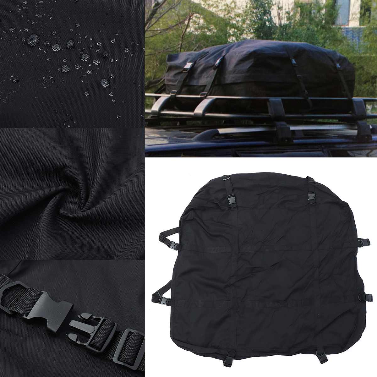 122X96X46cm Vehicles Waterproof Roof Top Cargo Carrier Luggage Travel Storage Bag Roof Top Rack Carrier Universal SUV Van Cars