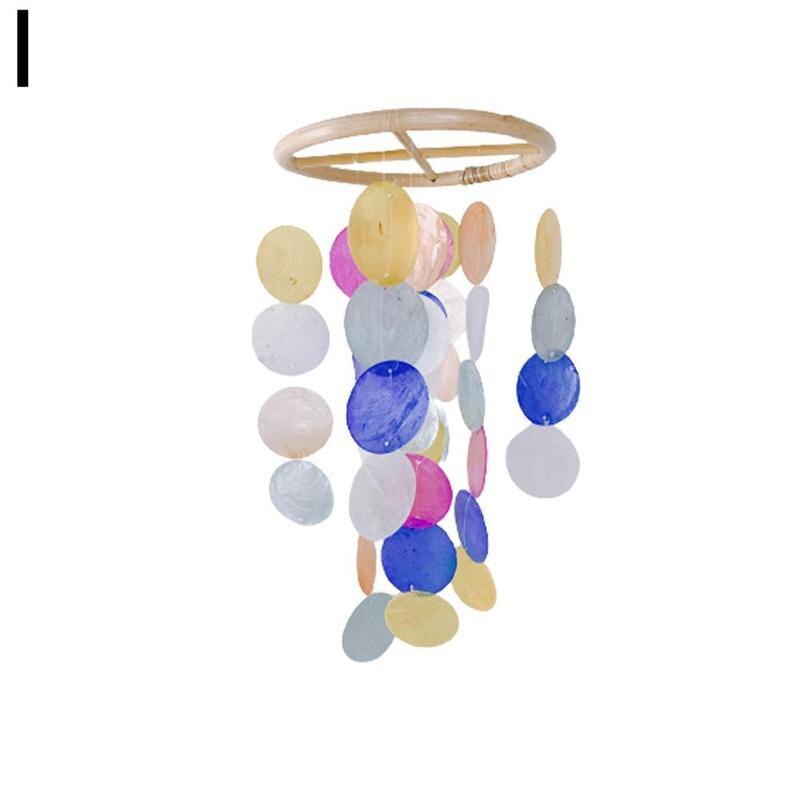 Campana de viento colgante para decoración de jardín, cascabel de viento de 50cm en 8 colores, estilo nórdico para oficina, habitación de niños y guardería: I