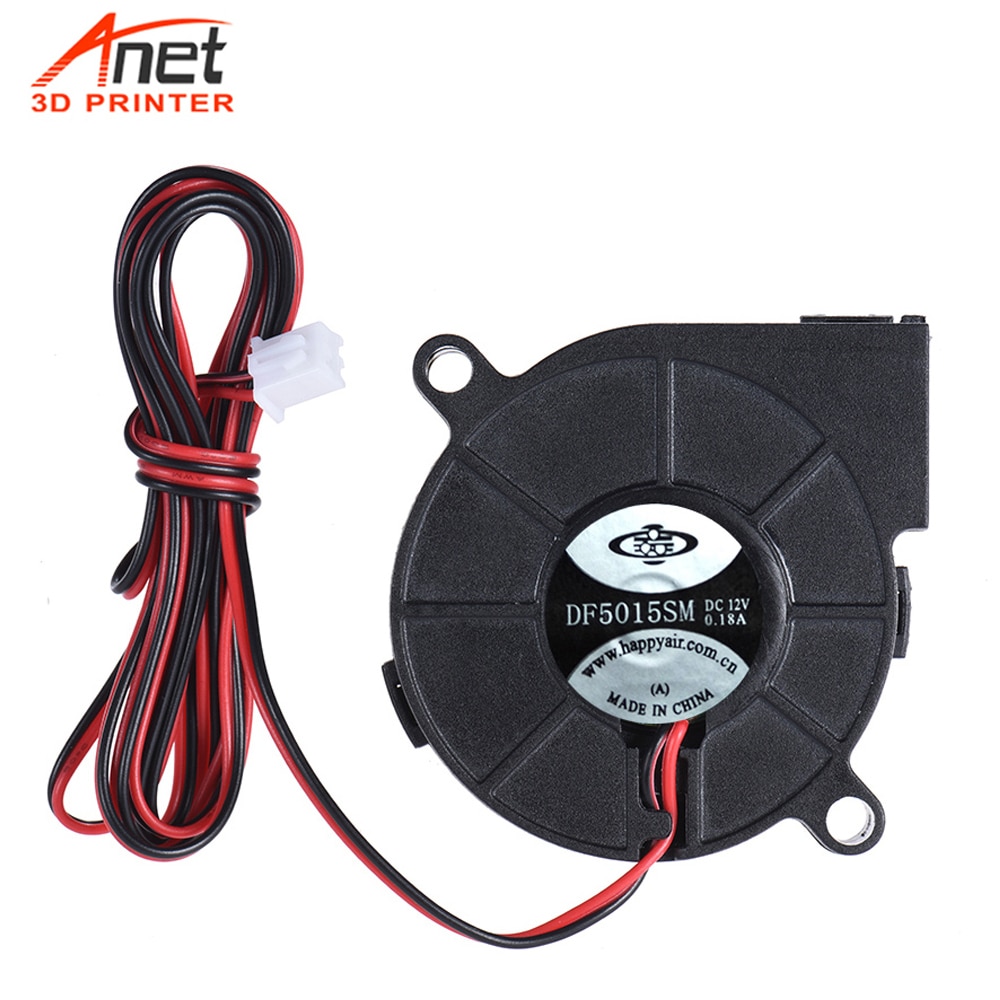 3D Printer-Onderdelen Fans Cooler Turbo Fan Extruder 3D Plastic 4010/4020/5015 12/24V Blushless voor 3D Printer Dc Fan