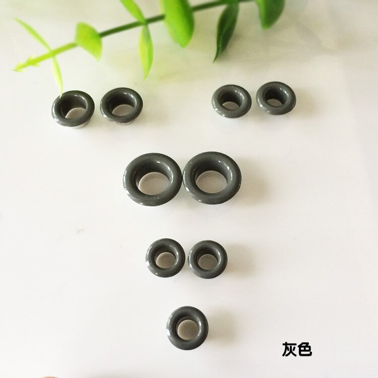 20pcs Colorful Grommets For Scented Wax Tablet Gasket Canvas Buckle Spray Metal Eyelets Rivets Sewing Accessories Candle Making: Grey 20pcs
