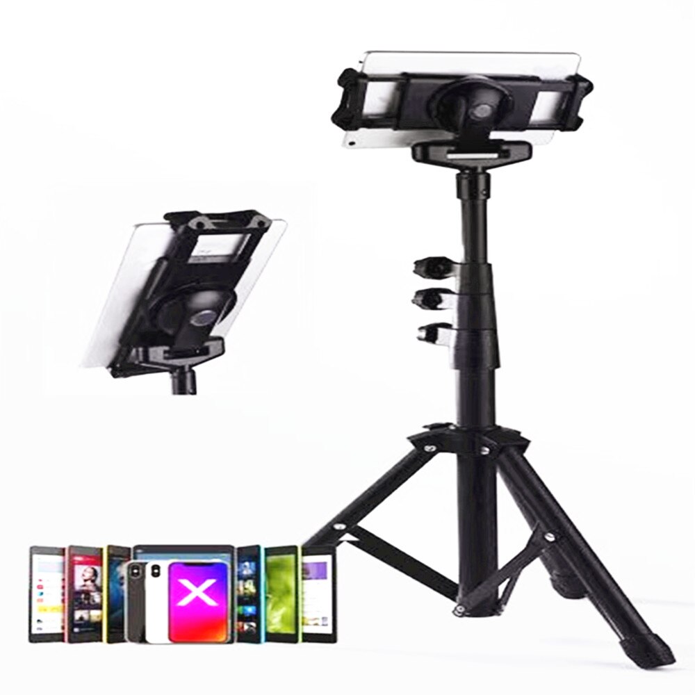 Universele Telefoon Statief Fotografie Voor Iphone Samsung Xiaomi Huawei Telefoon Metalen Reizen Tablet Statief Mount Voor Live Skype