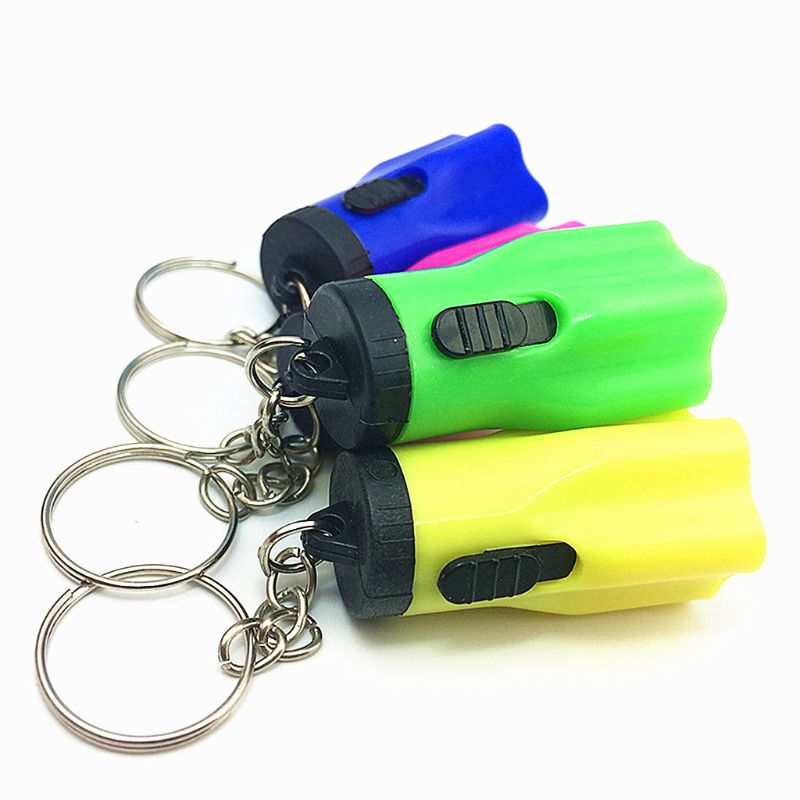 Mini Taschenlampe LED Licht-hoch Spielzeug Keychain Party Favors freundlicher Spielzeug Spielereien Tasche Anhänger Leucht Spielzeug Weihnachten