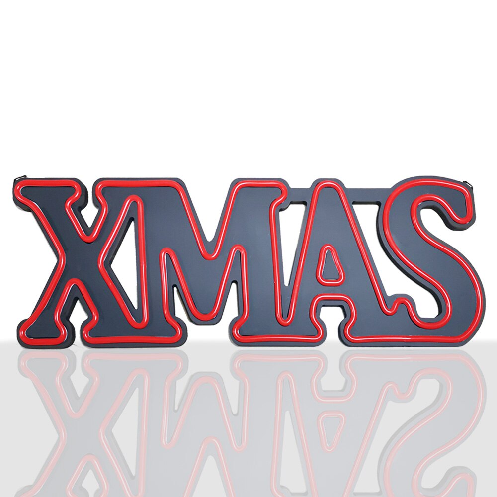 Deco 10x5 inches Red LED Neon Open Sign XMAS Ultra Bright LED Neon Lights Store Shop Windows Sign Advertising Lights Indoor lamp
