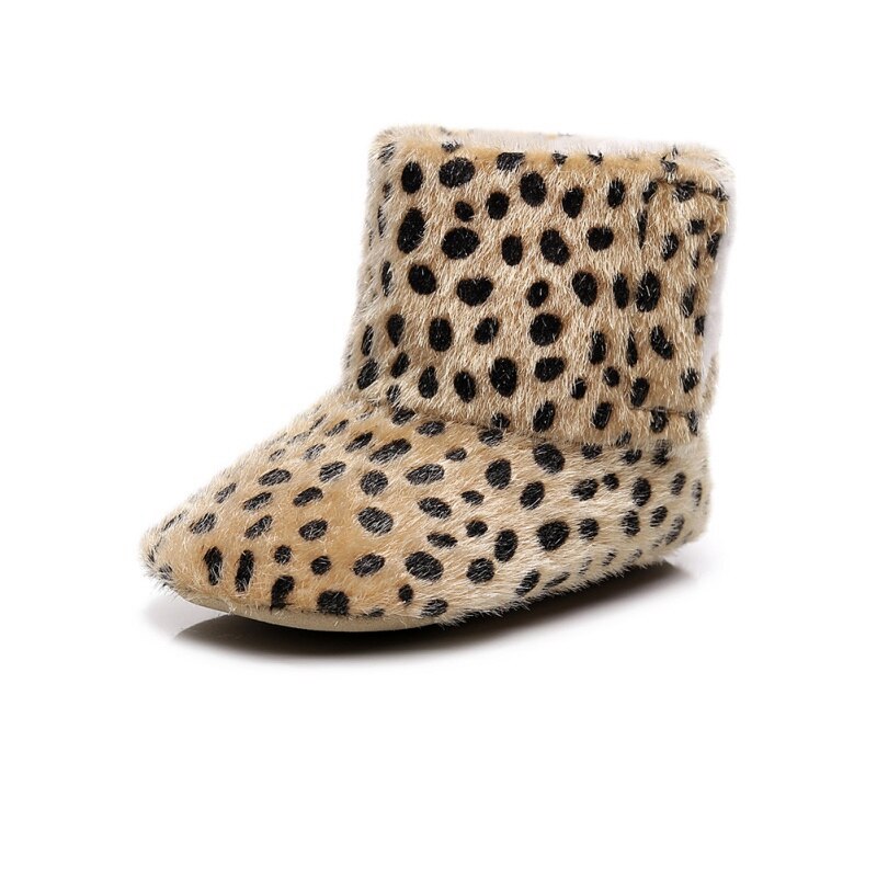 Mode 0-18M Baby Winter Warm Bont Snowboots Babyslofjes Anti-Slip Baby Jongens Bootie Schoenen: B / 0-3M