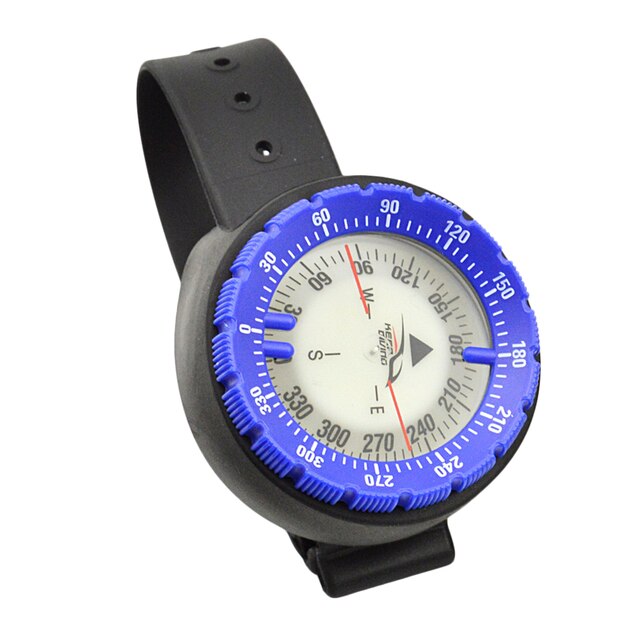 50m Watch Balanced Waterproof Compass Underwater Compass Diving Scuba Compass Compass Luminous: Blue