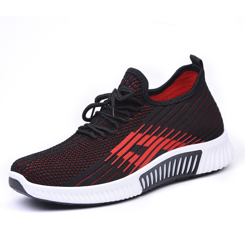 Kosz Femme 2020 kobiety sportowe buty do tenisa sznurowane oddychające tkaniny skarpetki trampki Fitness różowe damskie trenerzy Tenis Feminino: Black / 5