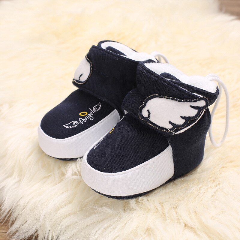 First walkers baby skor vinge halkfria småbarnsskor tecknade mjuka hem inomhus baby bomull baby pojkar flickor skor varma hem skor