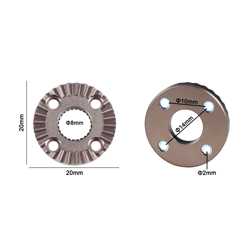 20mm/31.8mm Arri Rosette Mount Adapter for Camera Cage Handle Grip Photography Gear Head Connector with Mounting Screw: WHITE