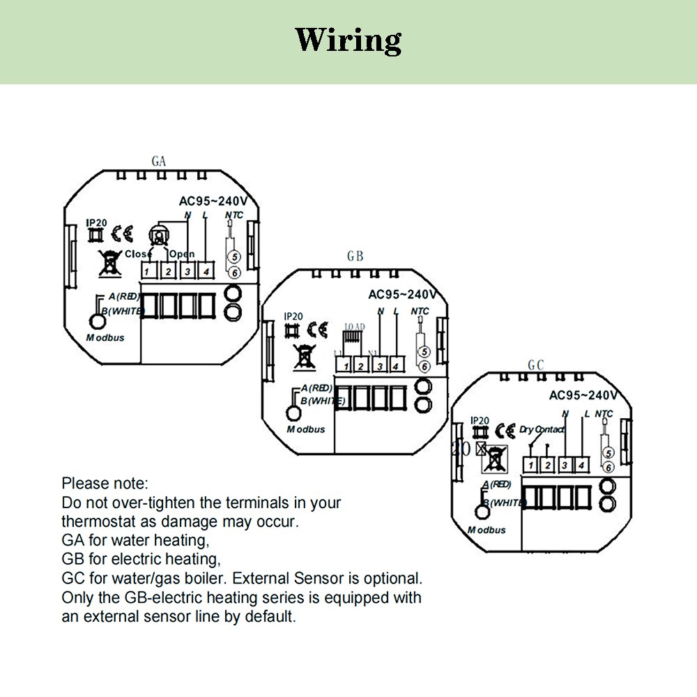 Vancoo Wifi Thermostat Electric Underfloor /Water/ Gas Boiler Programmable Temperature Controller Works With Alexa Google Home