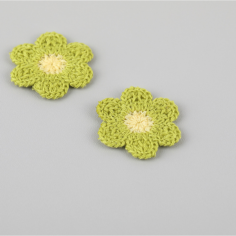 10 Stuks Bloem Gebreide Patches Geborduurde Stof Gordijnen Dekbedovertrekken Decoratieve Stickers Kleding Accessoires: Black Nickel