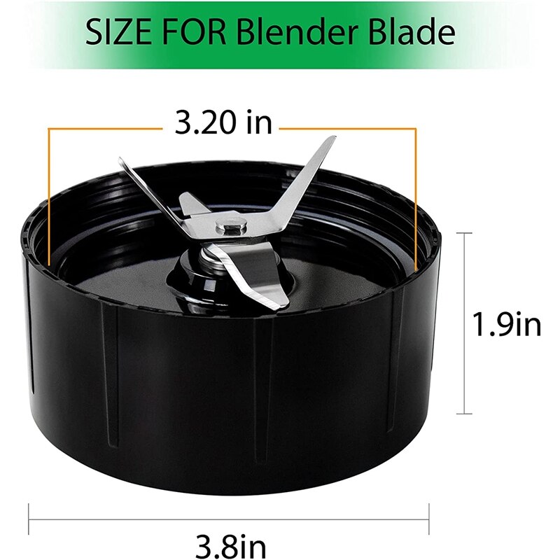 Cross Blade Replacement Part Compatible for Magic-Bullet (250W, MB1001 Series) Blade Stainless Steel Cross Blade Spare