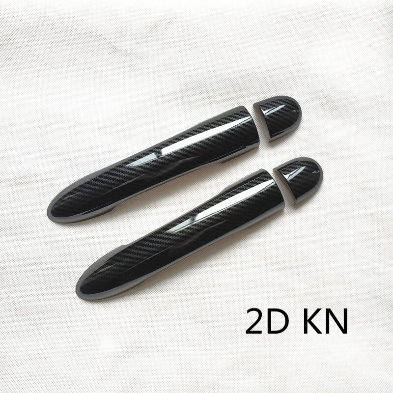 Til renault megane 2 ii mk2 tilbehør dørhåndtag cover trim håndtag covers plast imiteret kulfiber: 2 dkn