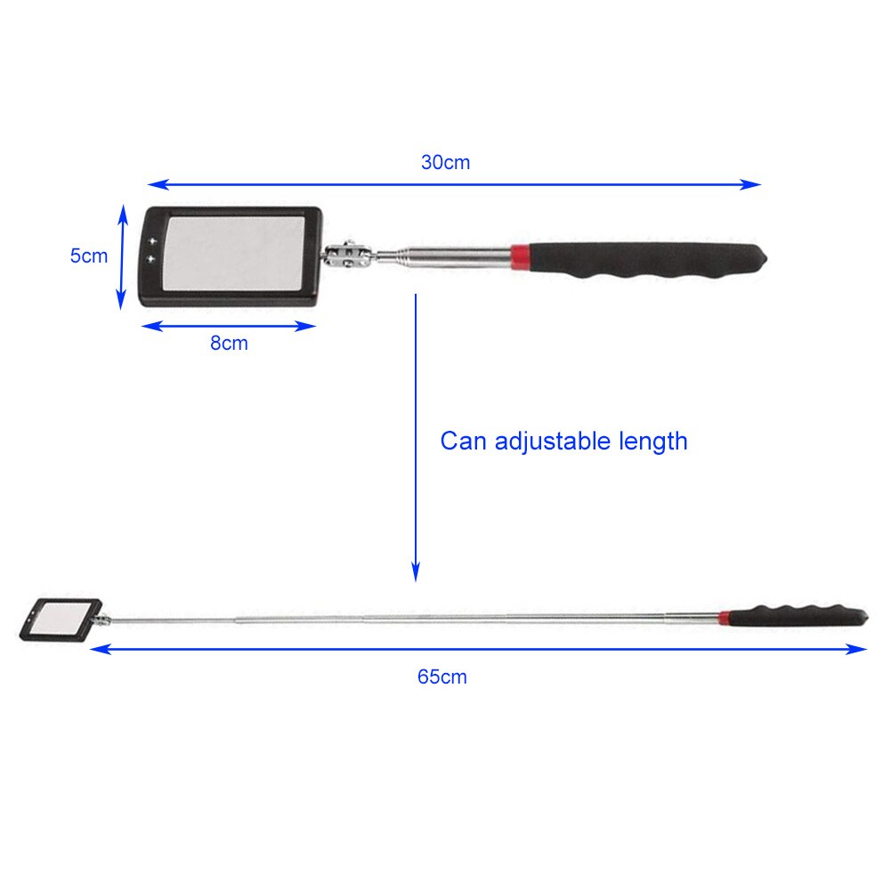 Car LED Lamp Endoscope Expandable Inspection Mirror Automobile Chassis Angle Diagram Inspection Tool for Automobile's Expansion