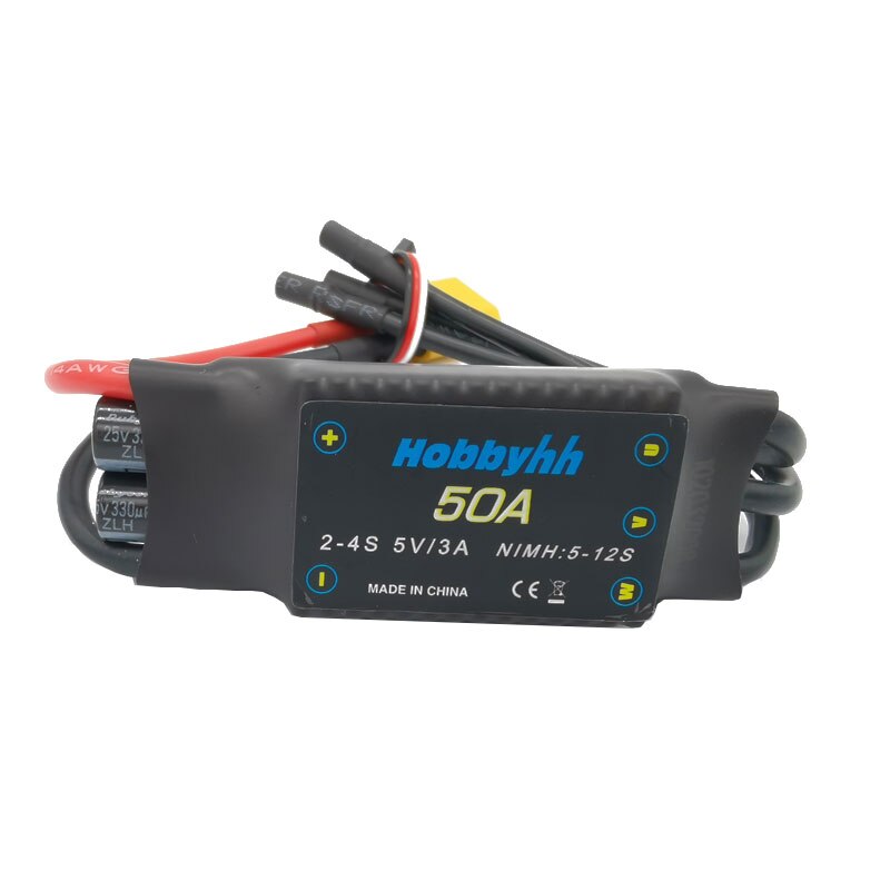 Hobbyhh 50A ESC And 64mm EDF Plane with 11 blades ducted fan 4S 3500KV motor or 3S 3900KV suit for rc jet airplane 64: 50A ESC