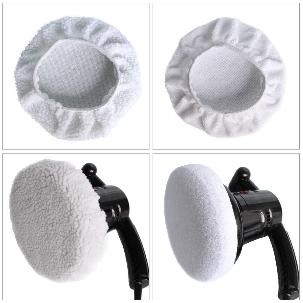 24 Packs Polijsten Motorkap 6in/150mm Microfiber Nonwoven Katoen Polijsten Pads Voor Autos Motorfietsen Boten