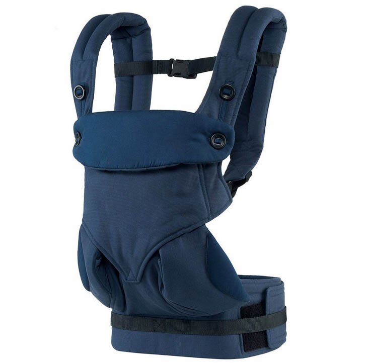 Ergonomische Draagzak 360 Omni Biologisch Katoen Vier Positie 360 Baby Carrier Ademende Koele Lucht Baby Carrier Rugzak: 360 pure blue