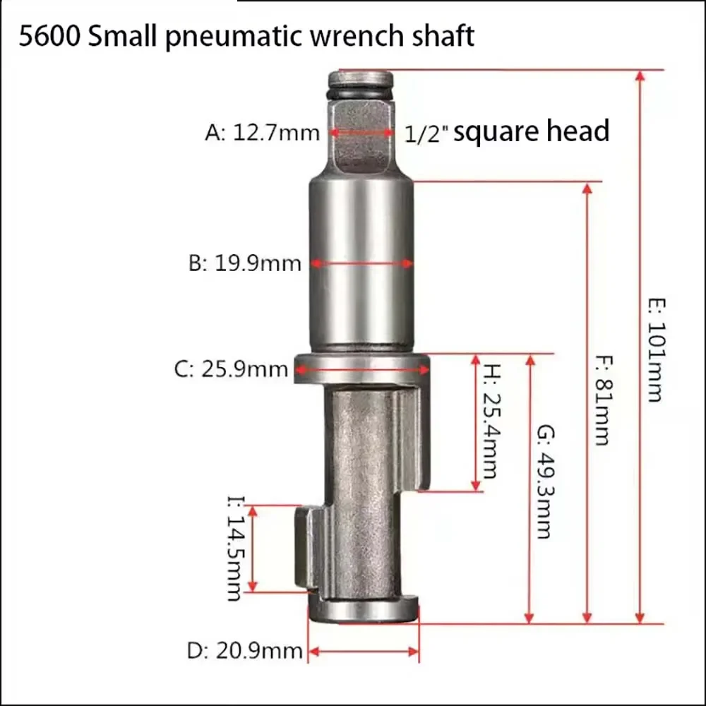 1PC 1/2 3/4 1" inch Pneumatic Tools Air Impact Wrench Anvil Driver spindle Axis Hammer block Repair Parts: green