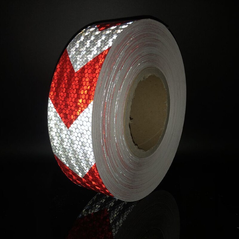Rollo de pegatinas reflectantes para coche, tira de advertencia decorativa, película segura para motocicleta y coche, cinta de seguridad para carretera, 5cm x 50m