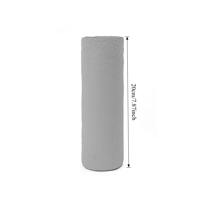 Reusable Cleaning Wipe Household Kitchen Cloth Microfiber Towel Rolls Dish Rags Wash Paper Towel Replacement 1 Roll of 20 Sheets: black