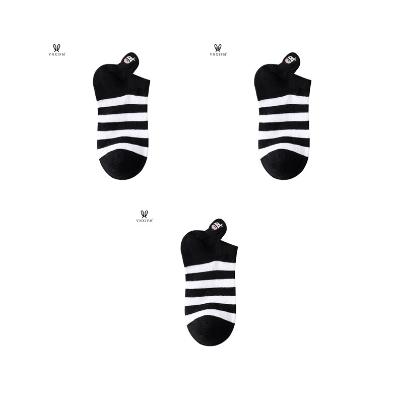 Calcetines de algodón con estampado de vaca para mujer, medias finas de estilo skateboard, temporada Primavera Verano: 10