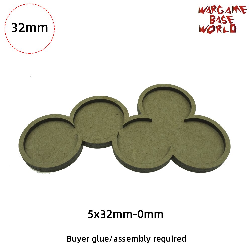 Wargame Base World - Round 32mm Movement Tray -