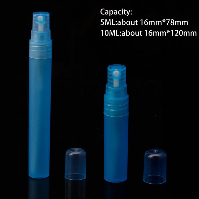 5/10 Ml Lege Spray Fles Reizen Plastic Parfumflesjes Hervulbare Verstuiver 5 Kleuren