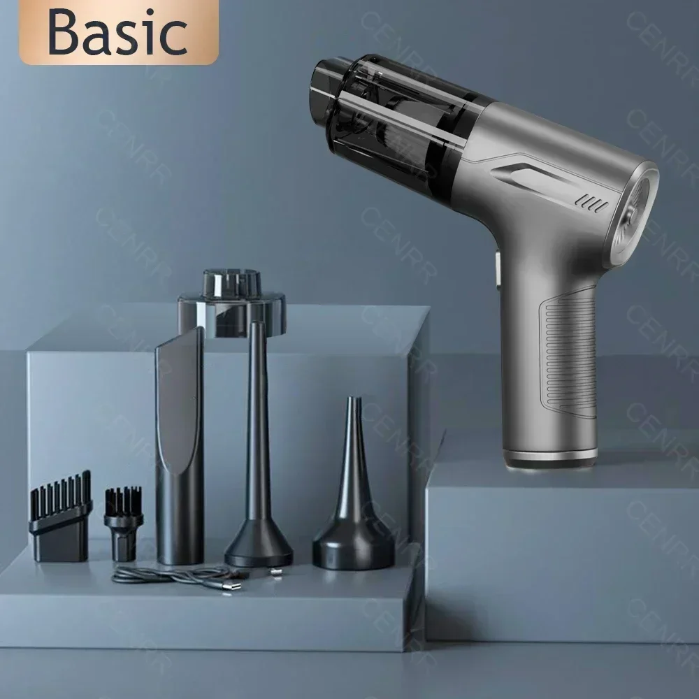 Cenrr 895000Pa Hoge Zuigkracht Auto Stofzuiger Draadloze Mini Draagbare Stofzuiger Krachtige Reinigingsmachine: Rood