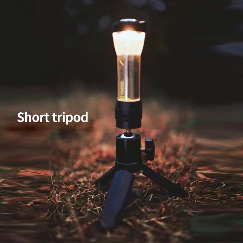 Gz Kleine Vuurtoren Zaklamp Accessoires Magnetische Basis Statief Outdoor Camping Verlichting Led Kleine Vuurtoren Lamp Onderdelen: Short tripod