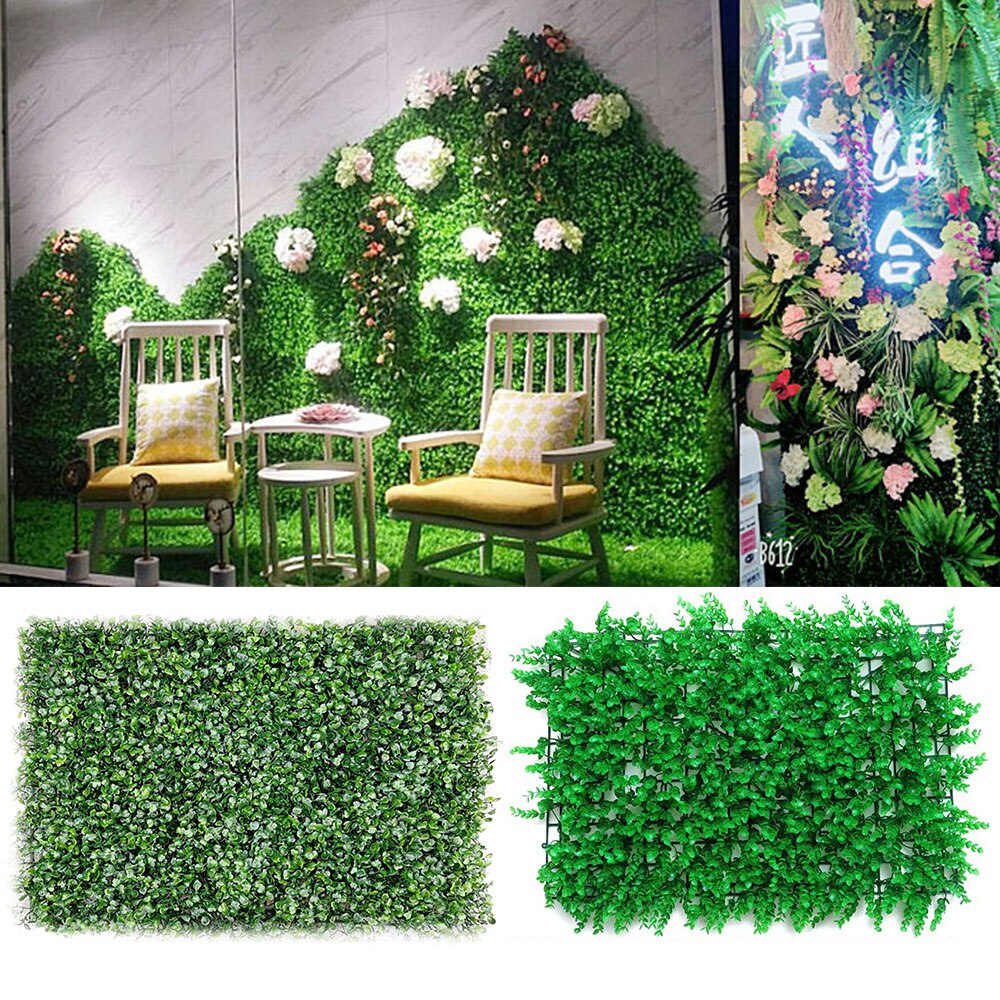 Artificial Grass Lawn Turf Simulation Plants Landscaping Green Plastic Lawn Door Shop Image