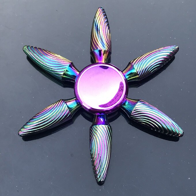 Finger Spinner Office Anxiety Relief Stress Fidget Gyro Flower / Tower / Spider Metal Hand Spinner Tri Spinner Model