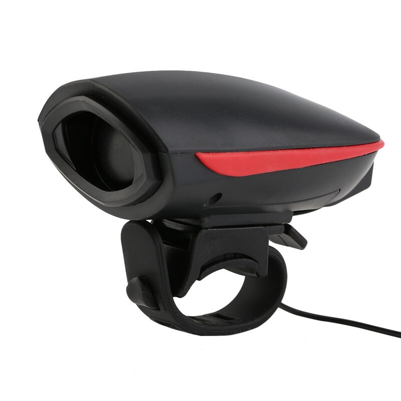 140db Fietsbel Elektrische Fietsen Stuur Horn Luid Outdoor Alarm Bell Voor Veiligheid Night Riding Bike Accessoires Usb Opladen: Red