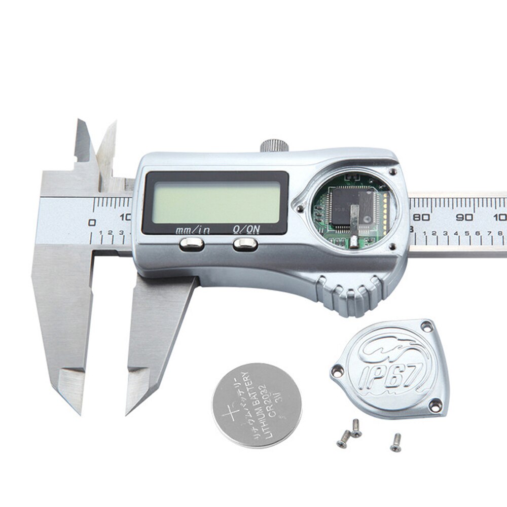 Calibrador Digital electrónico de nivel Lndustrial, herramientas de medición de 150mm, de acero inoxidable, IP67, impermeable, a prueba de aceite, con sistema ABS