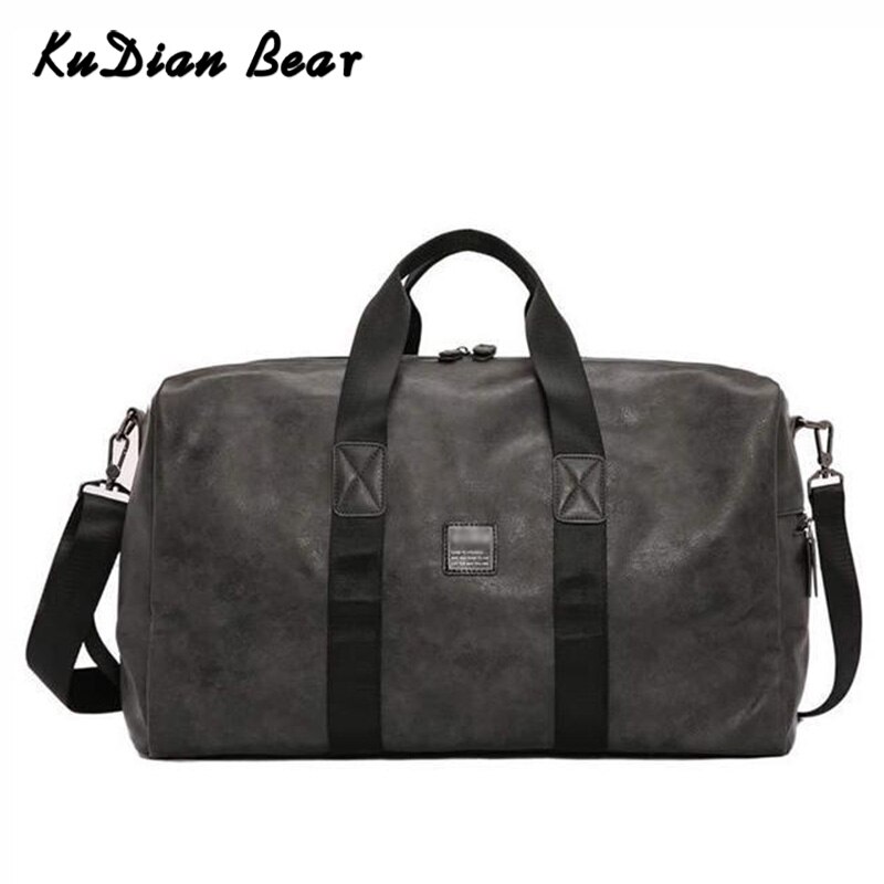 Kudian bear mænd rejsetaske håndbagage organizer stor kapacitet pu læder business rejsedragt taske bolso viaje bix 363 pm49