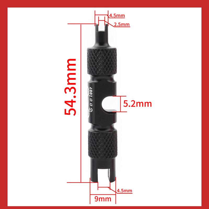 Double-head Bicycle Wrench Valve Core Disassembly Tool Multifunction Valve Core Removal Tool Wrench Disassembly accessories tool