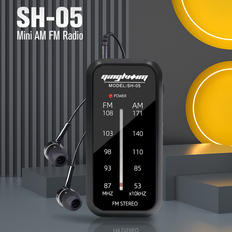 Tragbares Mini-Radio AM FM Walkman Radios Portatil Hand Stereo Musikspieler AAA-Batterien mit Kopfhörern zum Wandern 2025