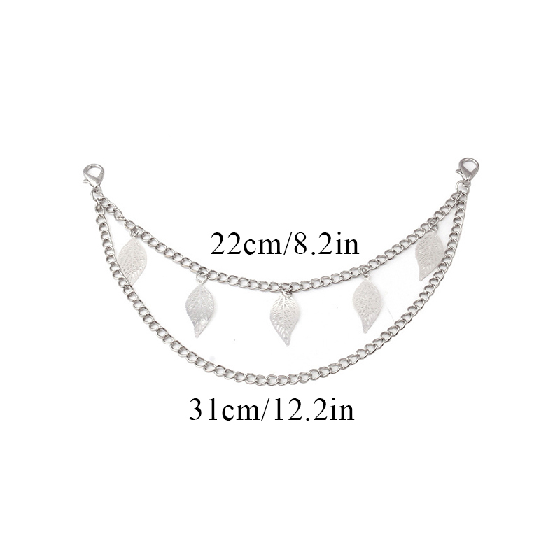 Cadena de Metal multicapa para bolso, asas DIY, mariposa, corazón, estrella, colgante, cadena de bolso de hombro, accesorios de bolsa de repuesto, cadena de perlas: Bronce
