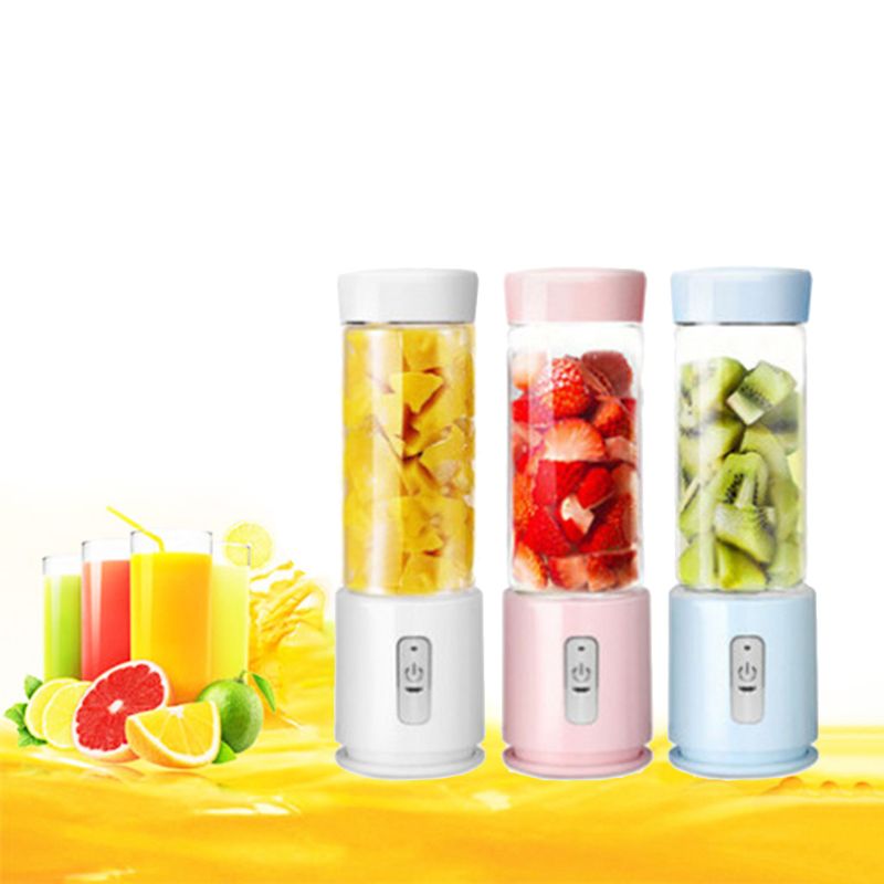 Electric Portable Blender Mini Smoothie Mixer Bottle 4 Blades Juicer Cup Rchargeable Shakes Maker