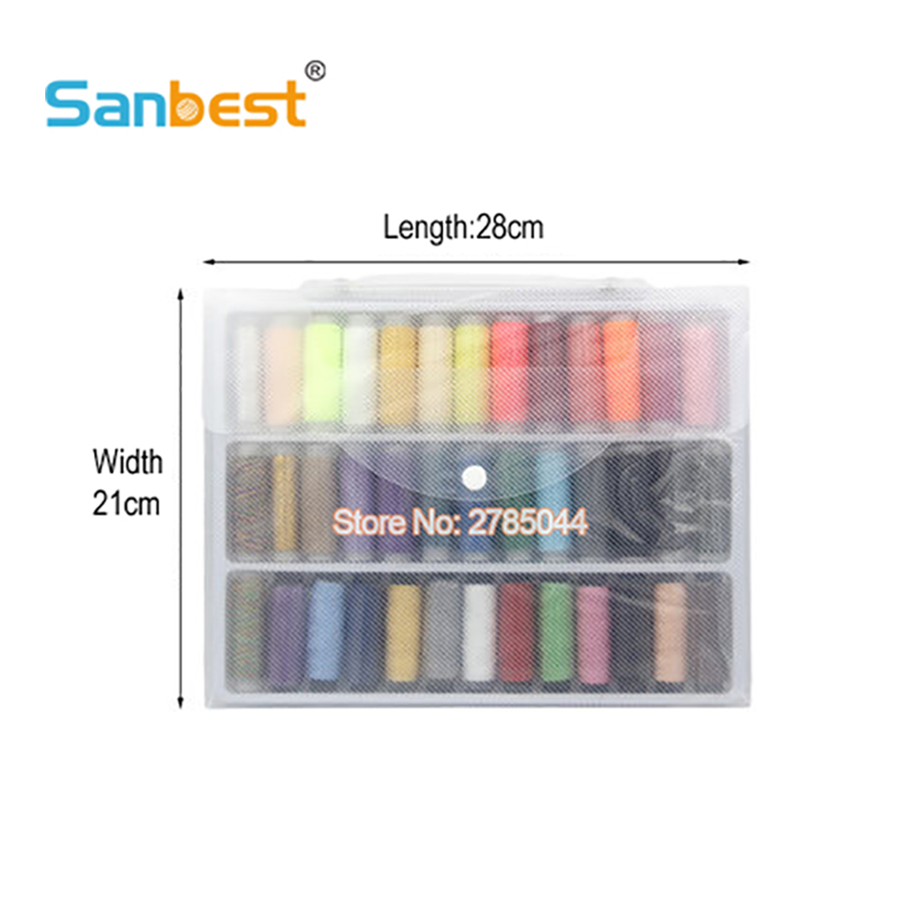Sanbest 39pcs 200 Yards/ Spool Mixed Colors Polyes... – Vicedeal