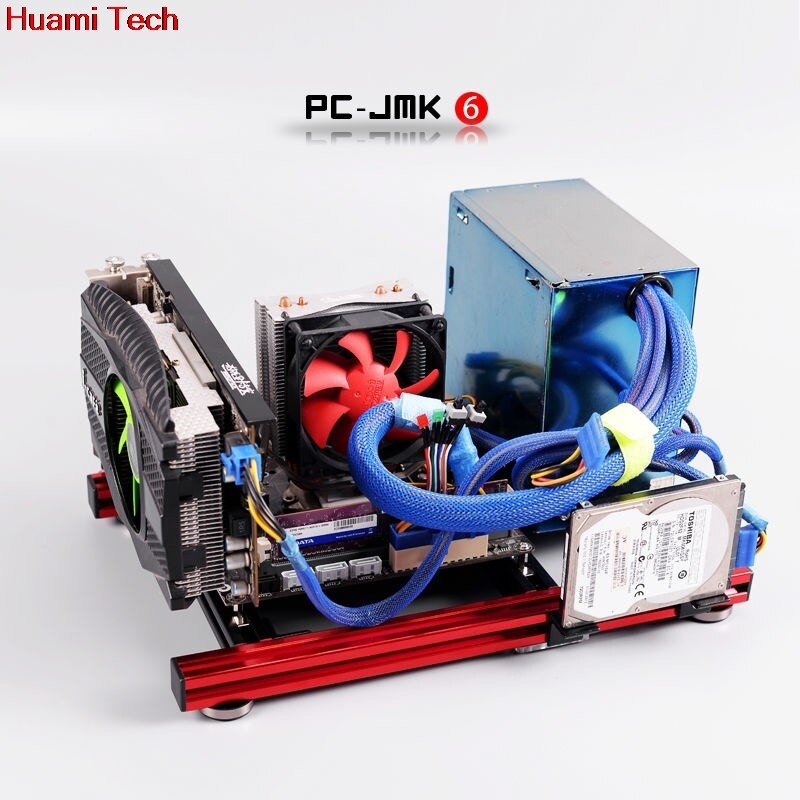 Aluminiowe stanowisko testowe dla ITX MATX ATX komputer otwarta ramka powietrze Obudowa HTPC gry komputerowe GPU zestawy DIY