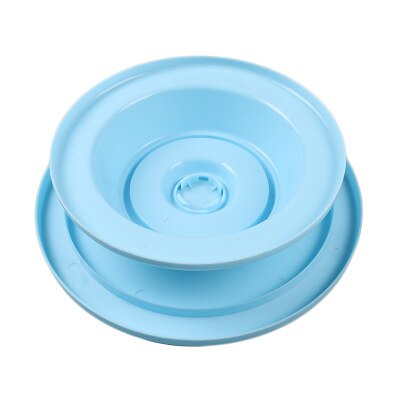 10 Inch Plastic Taart Draaitafel Set Diy Gebak Accessoires Cake Stand Cake Turntable Roterende Cake Decorating Bakken Tool: Blue