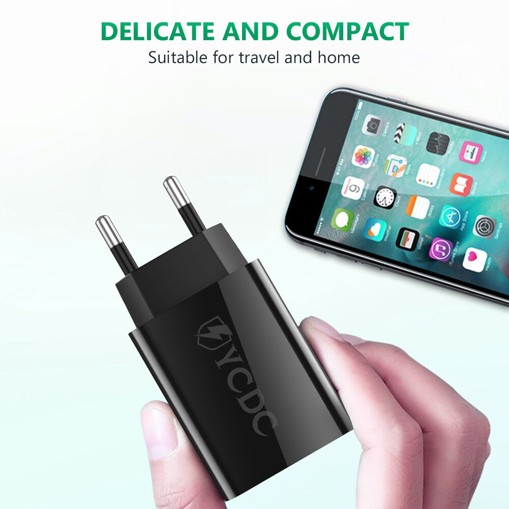 5V 3.5A/2.0A USB Phone Wall Charger Power Adapter EU Plug Universal With Cable for iPhone 13 12 Pro iPad Huawei Samsung