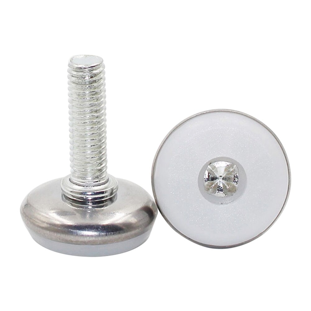 4pcs/pack Non Slip Hotel Adjustable Furniture Base Threaded Universal Sofa Bed Home Stainless Steel Shockproof Easy Install Pad