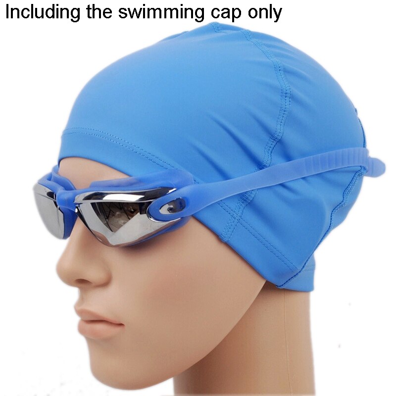 Unisex svømmehætte vandtæt pu kvinder mænd ørebeskyttelse langt hår svømning pool dykning hætte svømme hat