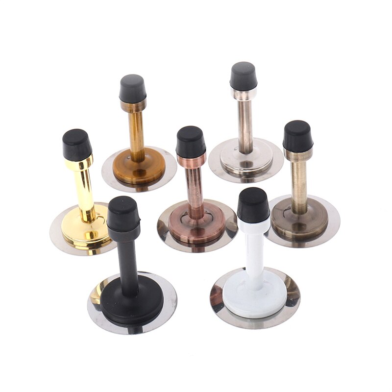 Zinc Alloy Rubber Holder Catch Home Fitting For Bedroom Home Door Stops Wall Mounted Door Stopper