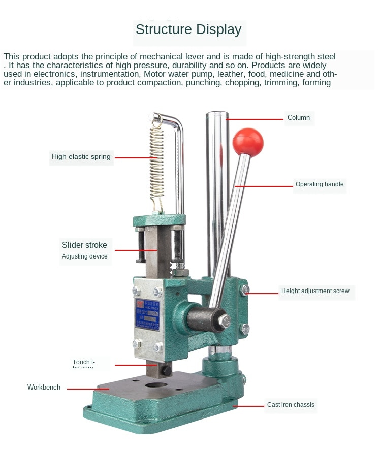 JH16 /JR16 hand press machine Manual presses machine Small industrial hand press Mini industrial hand press