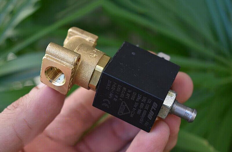 OLAB-Válvula Solenoide eléctrica de latón, máquina de café de dos posiciones, válvula de agua de vapor, 6000-9000, 1/8 ", 230V, CA