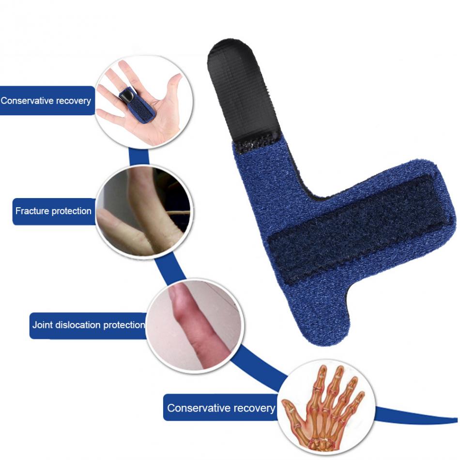 Corrector de férula ajustable para dedo, soporte de fijación de fractura de acero, alivia el dolor de las manos, esguince de los dedos, protección contra dislocación, tirantes