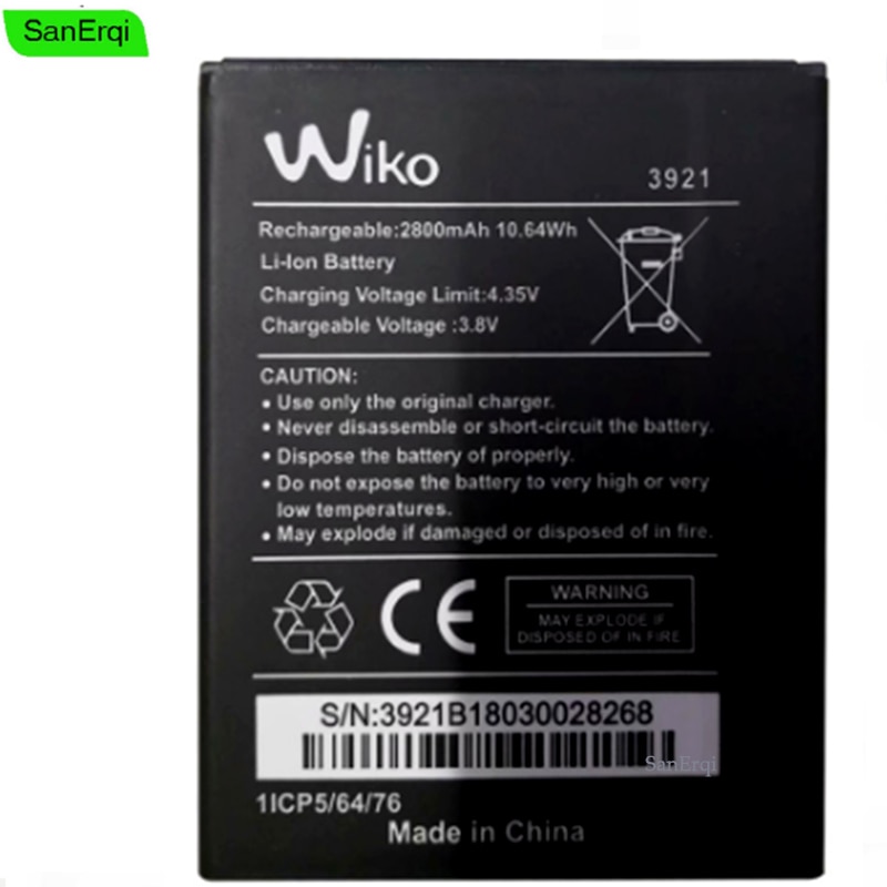 Für Wiko 3921 robby2 Batterie robby 2 Lenny 5 Lenny5 batterien 2800mAh