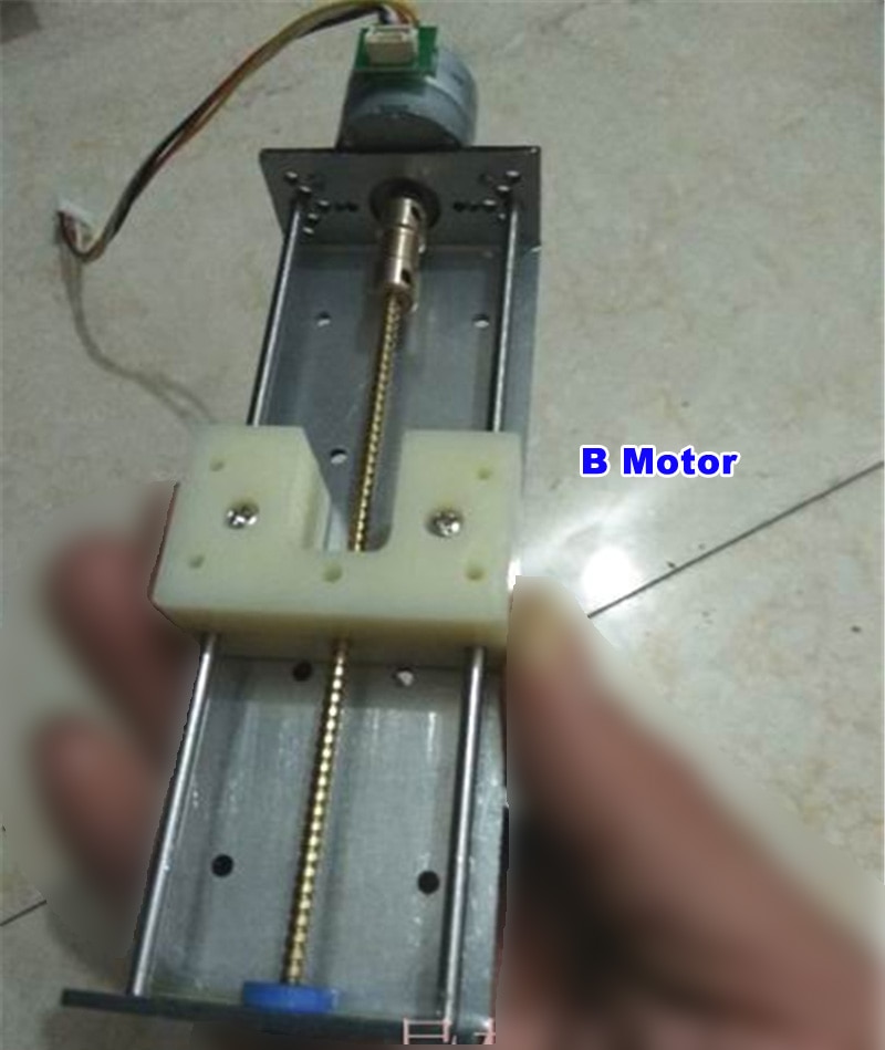 Y27-100c linear sliding table motor 5-12V 500mA-2A 2 phase 4 wire deceleration screw stepper motor